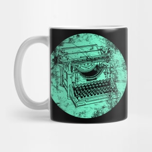 DISTRESSED VINTAGE TYPEWRITER MINT Mug